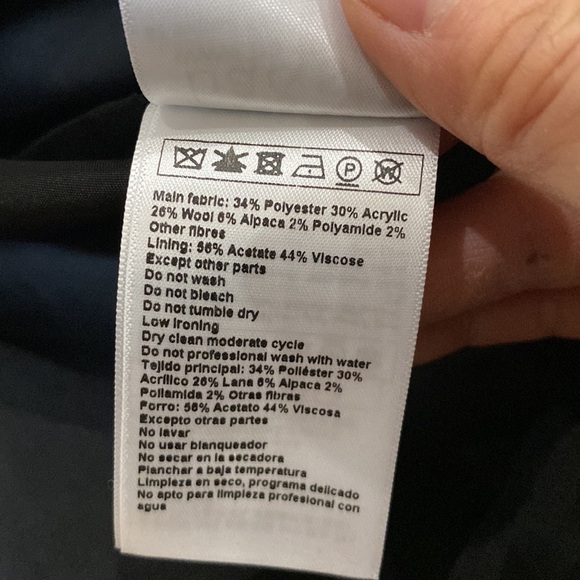 BA&SH Paris wool alpaca blend plaid coat NEW - Picture 10 of 11